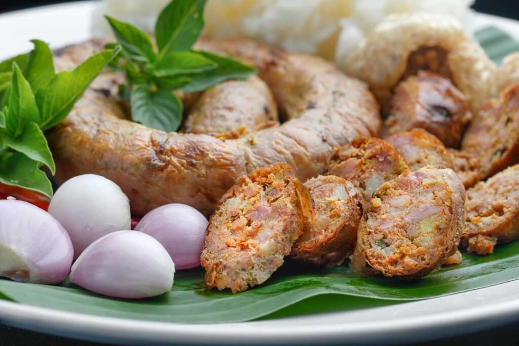 Northern Thai Herb Sausage (Sai Ua)